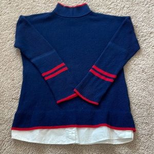 Talbots cowl neck knit sweater